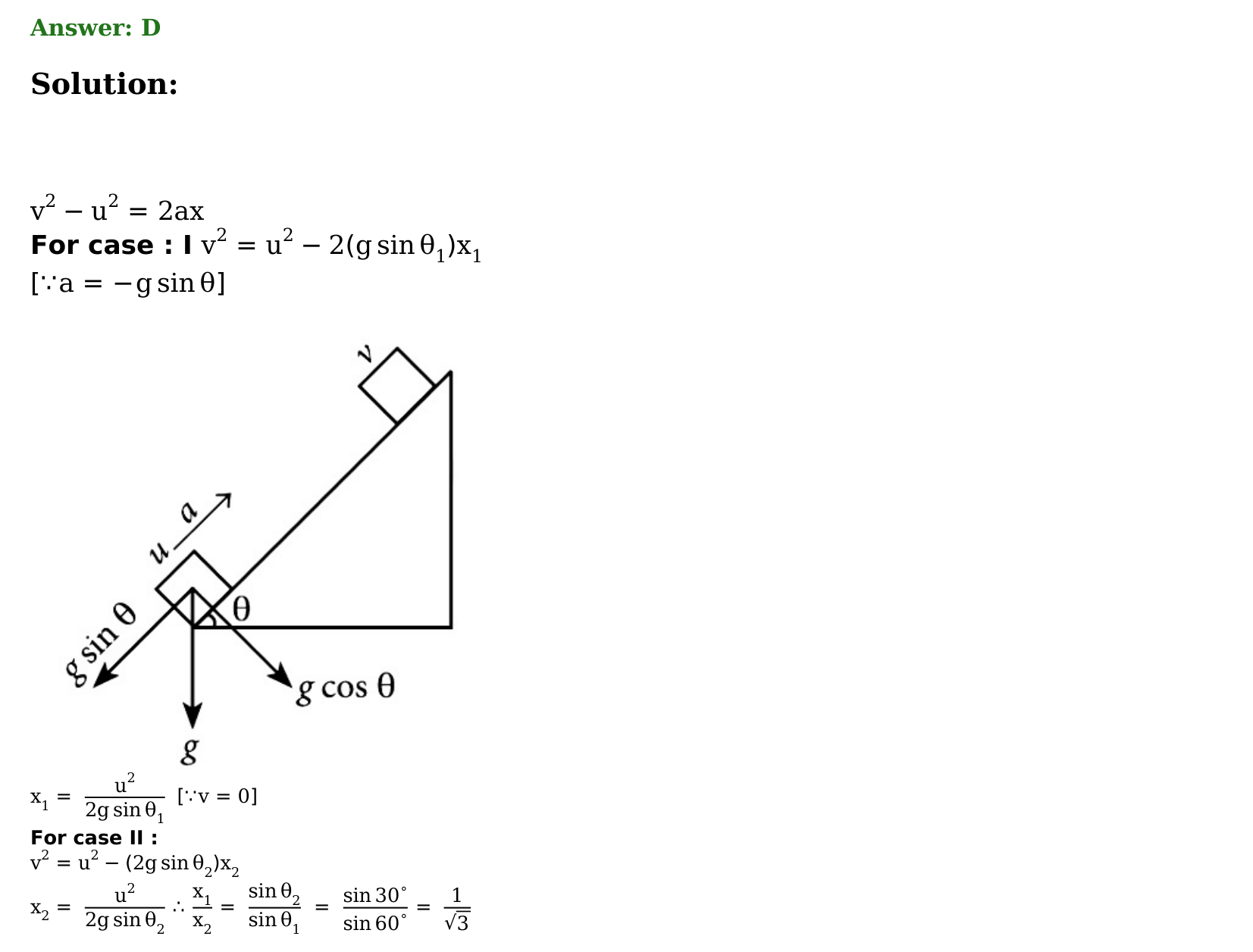 Motion in a Plane solution 11
