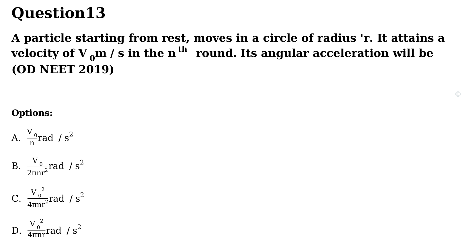 Motion in a Plane question 13