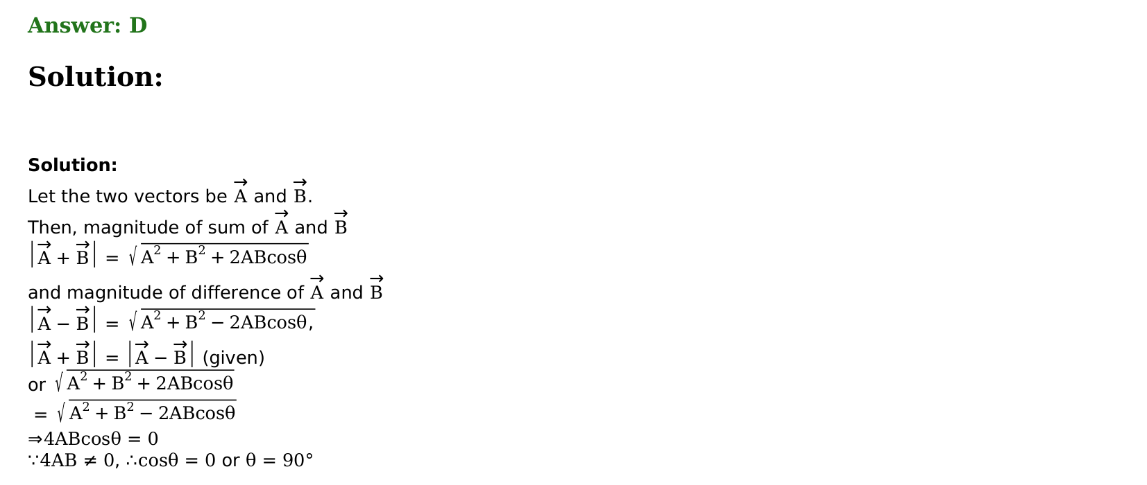 Motion in a Plane solution 15
