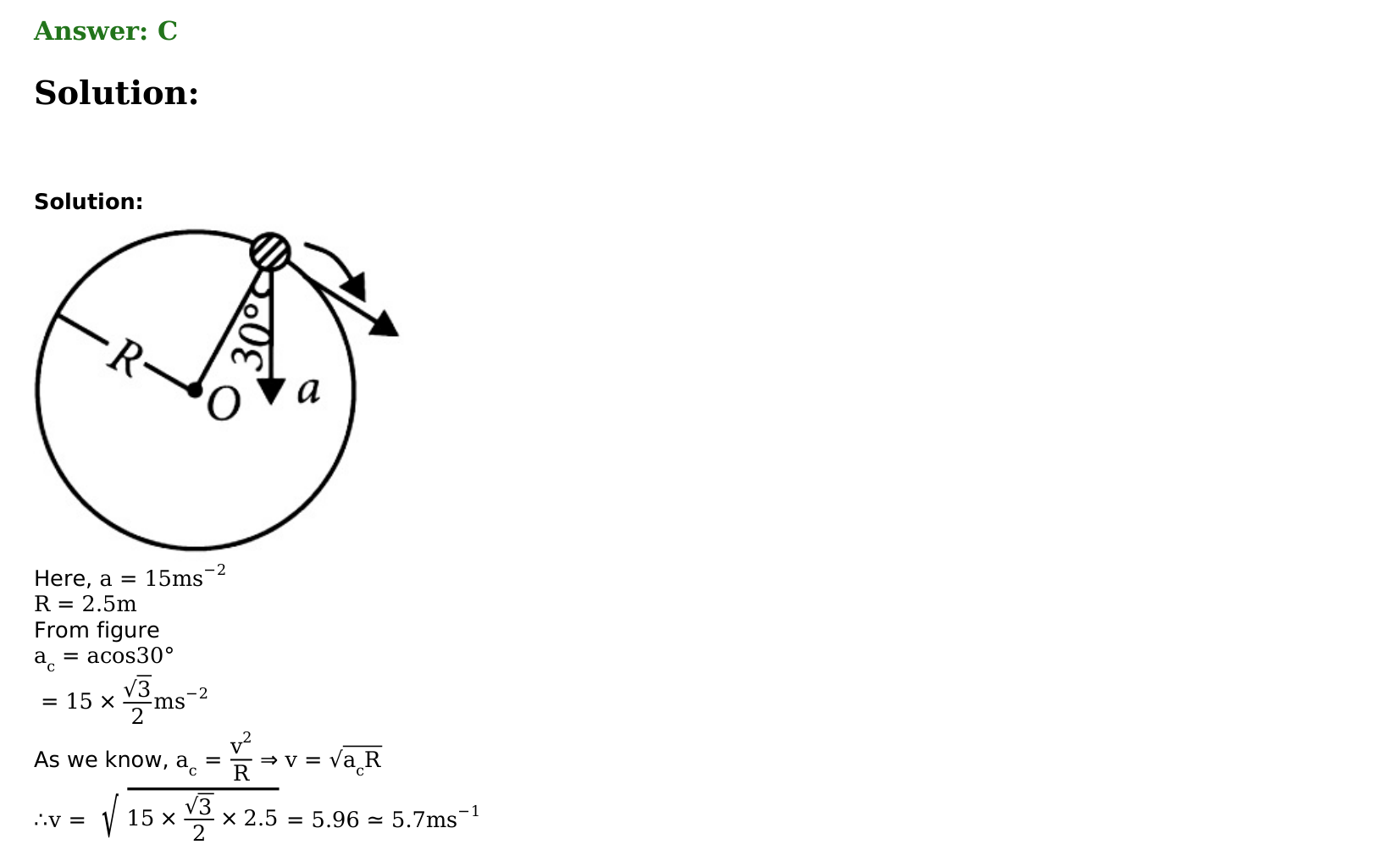 Motion in a Plane solution 17