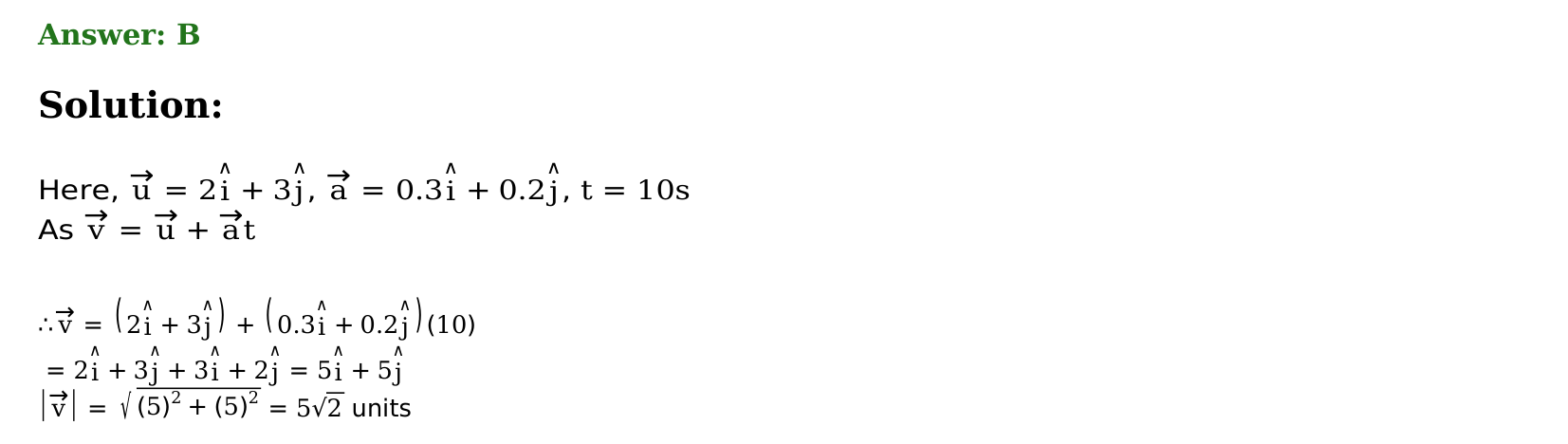 Motion in a Plane solution 26