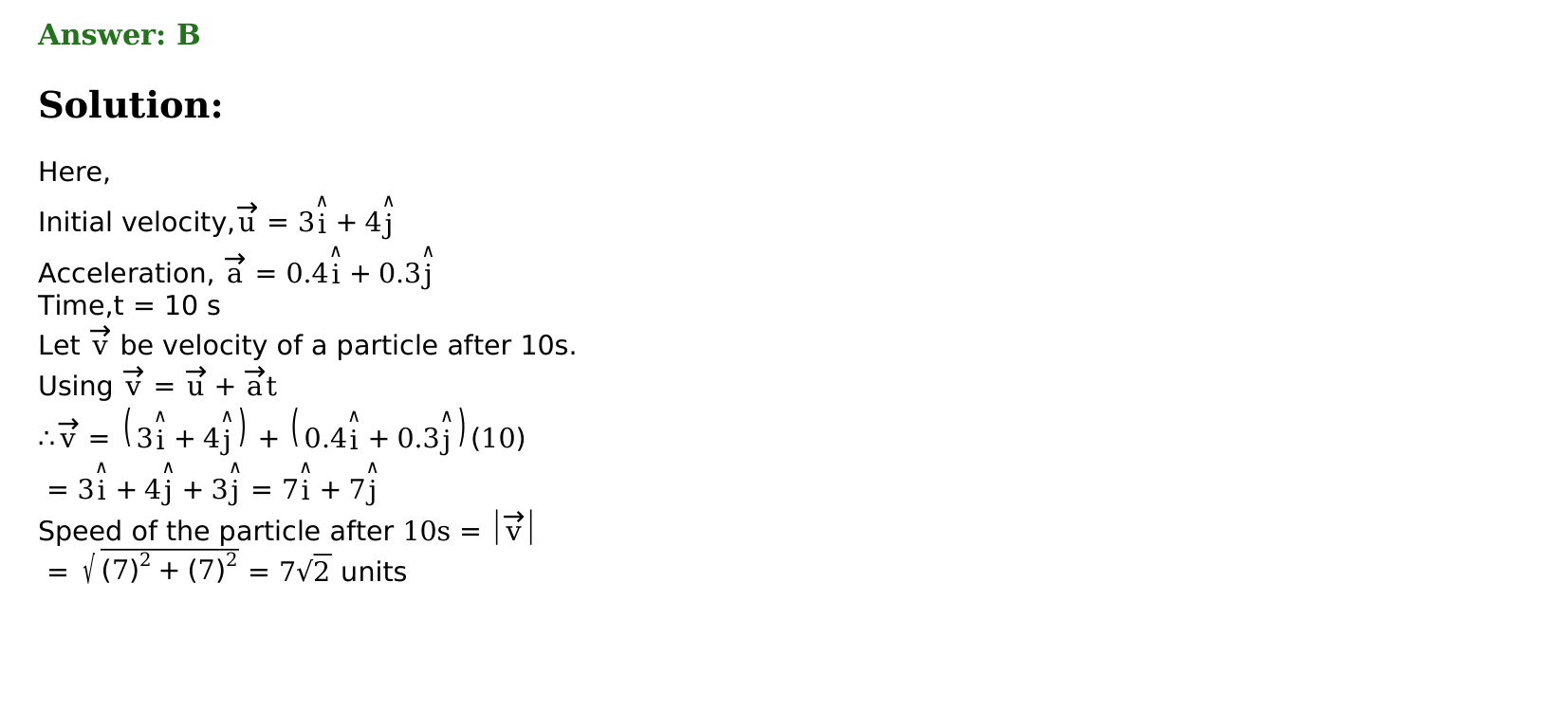 Motion in a Plane solution 31