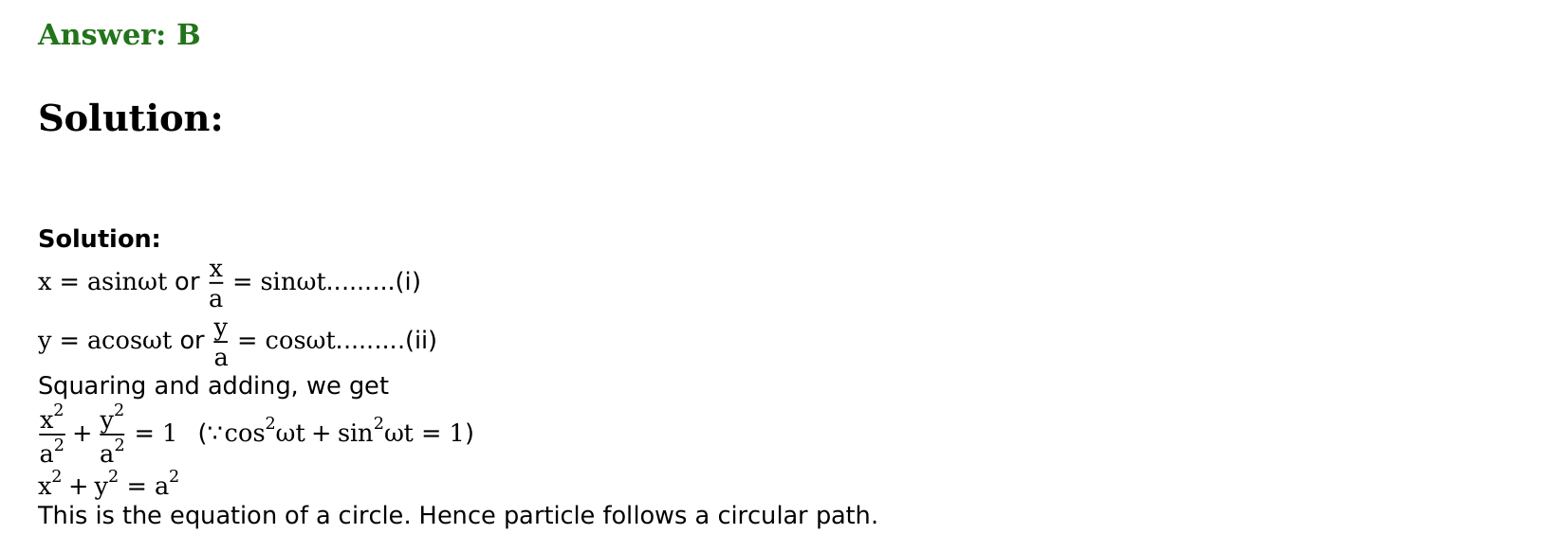 Motion in a Plane solution 34