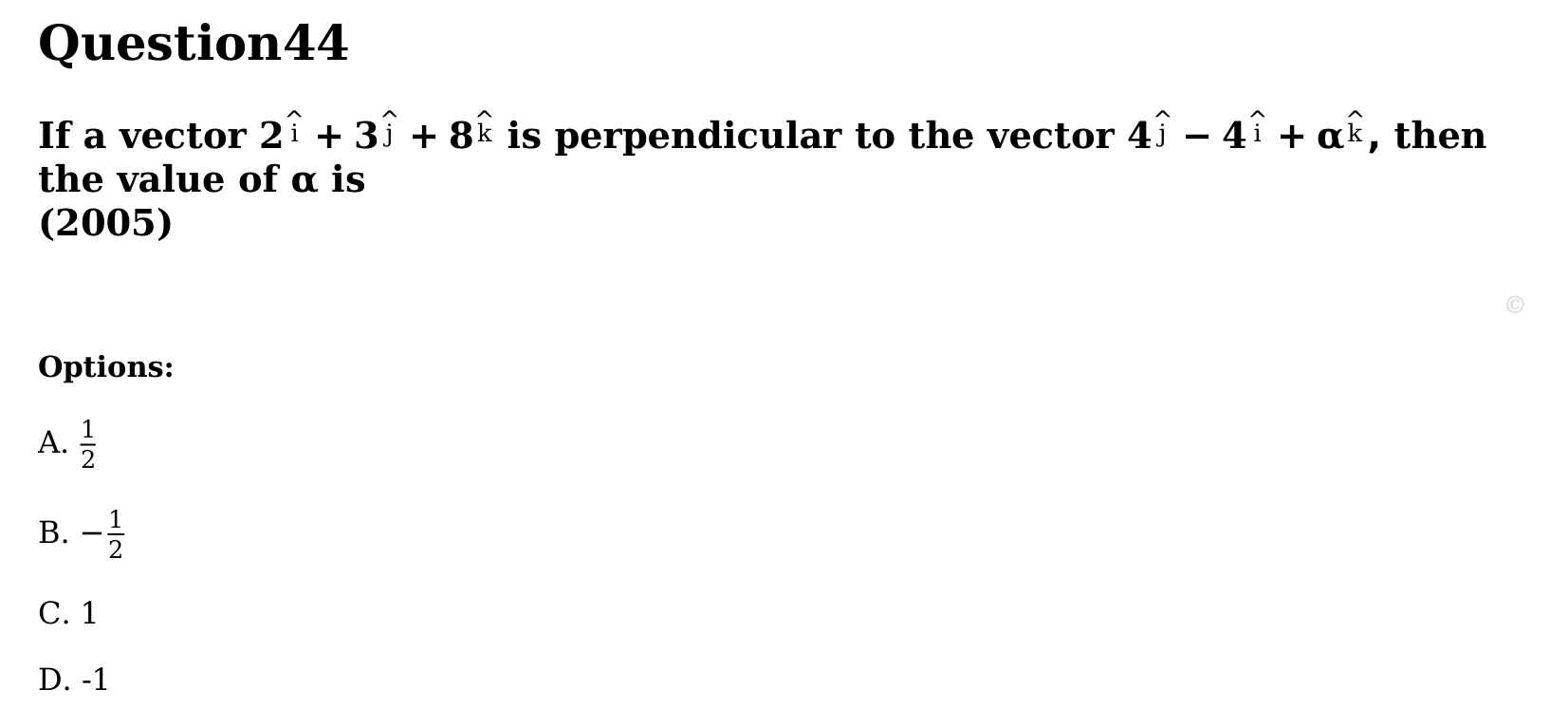 Motion in a Plane question 44