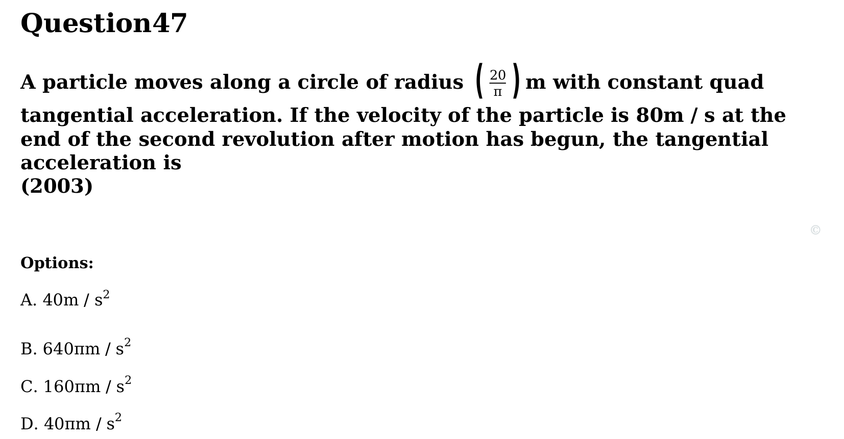 Motion in a Plane question 47