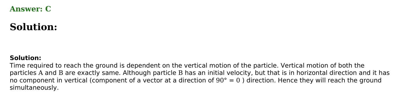 Motion in a Plane solution 48