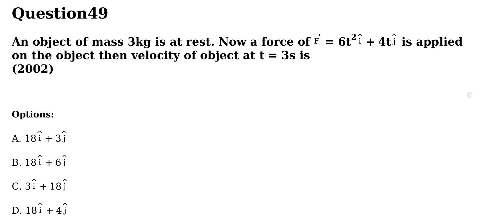Motion in a Plane question 49