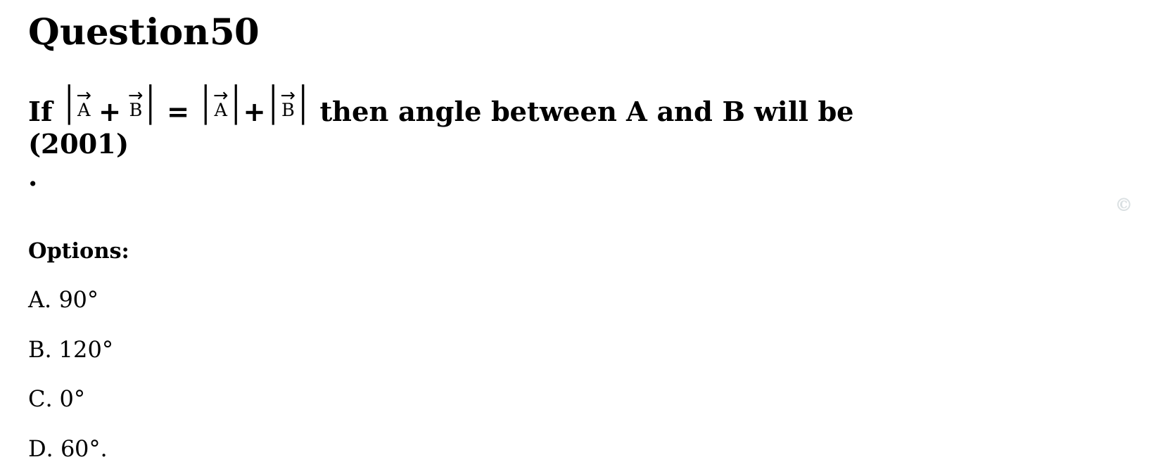 Motion in a Plane question 50