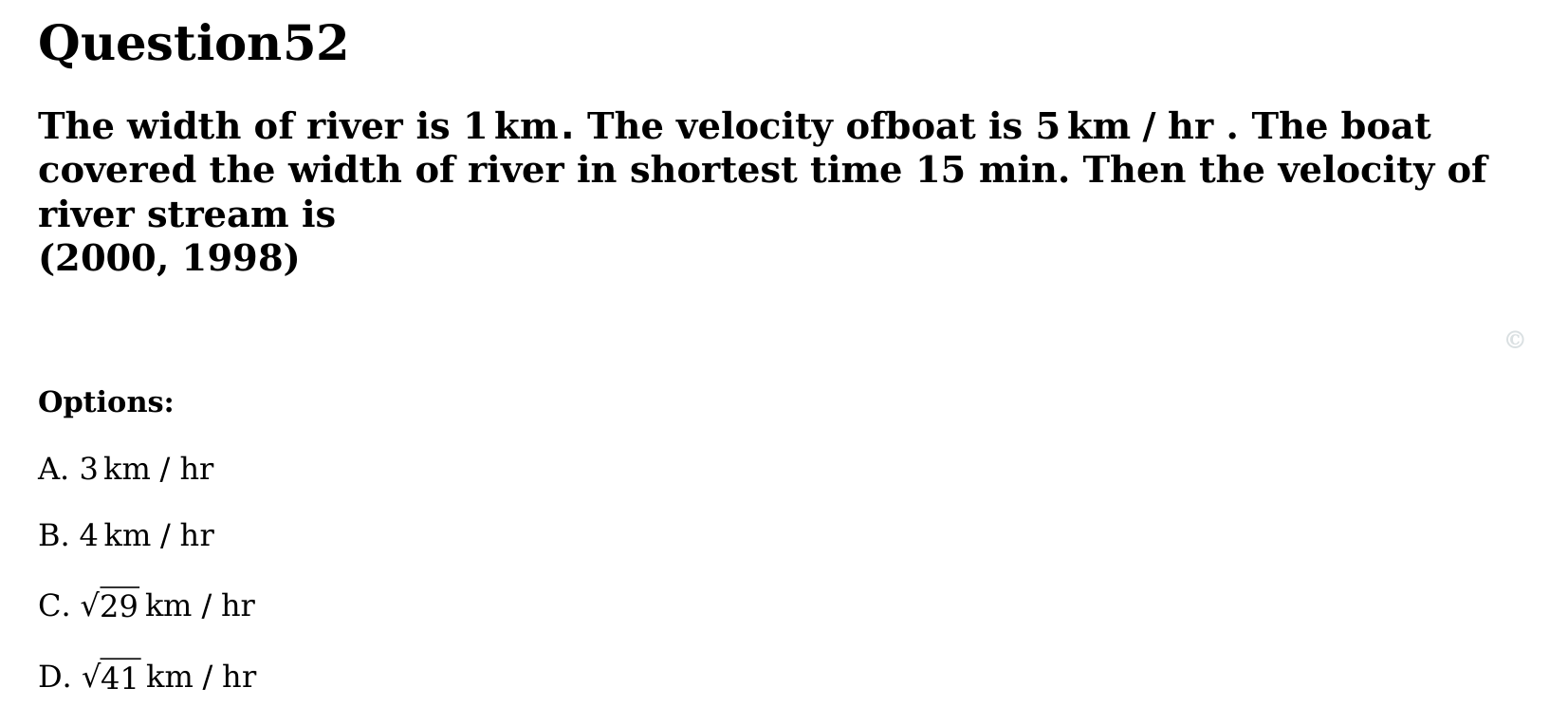 Motion in a Plane question 52