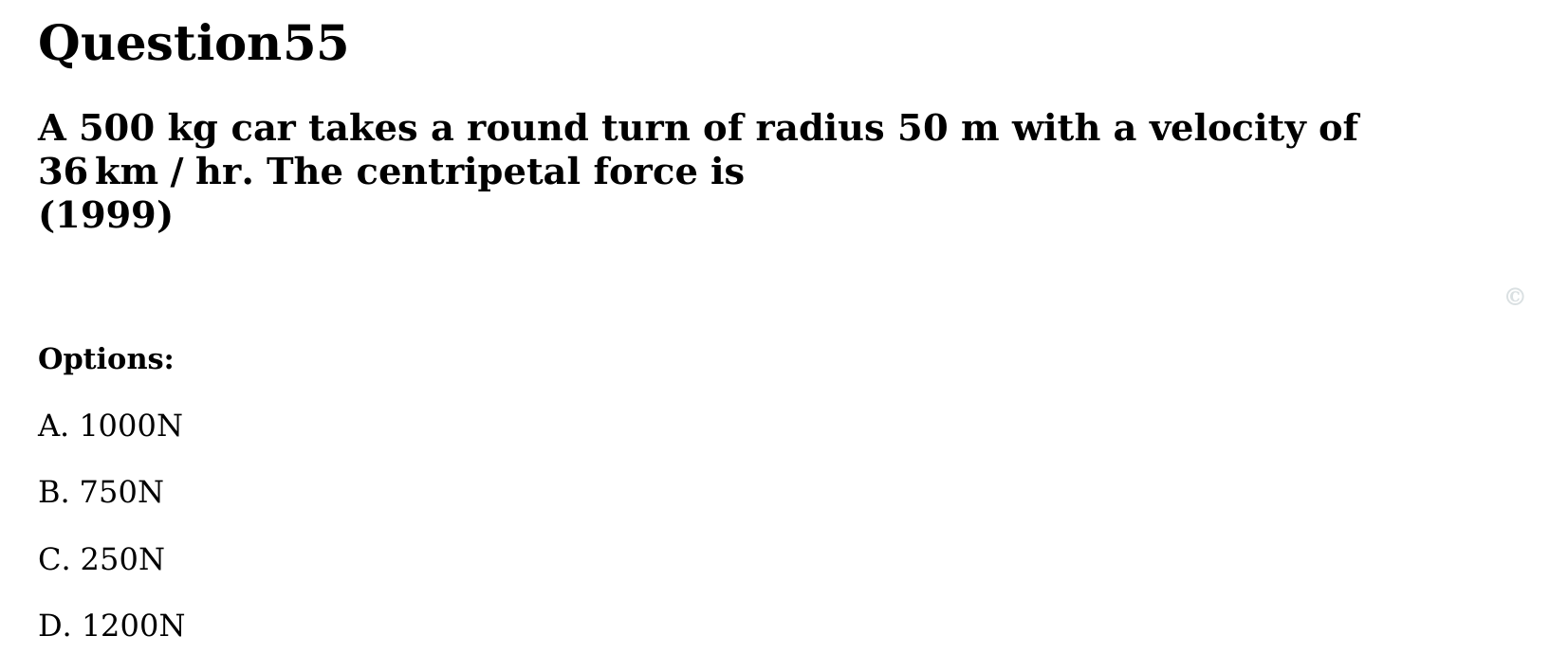 Motion in a Plane question 55