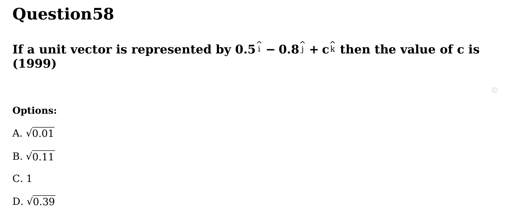 Motion in a Plane question 58