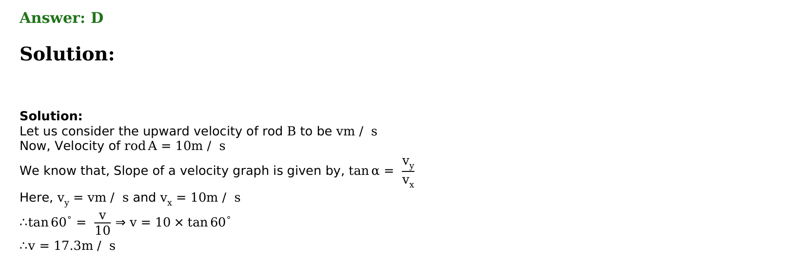 Motion in a Plane solution 60