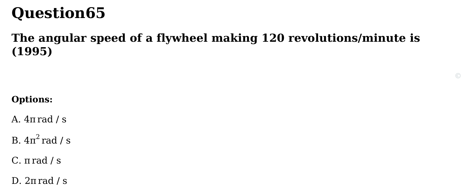 Motion in a Plane question 65