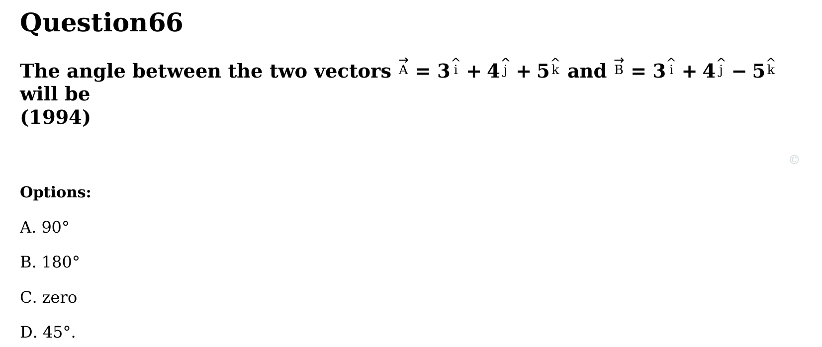 Motion in a Plane question 66
