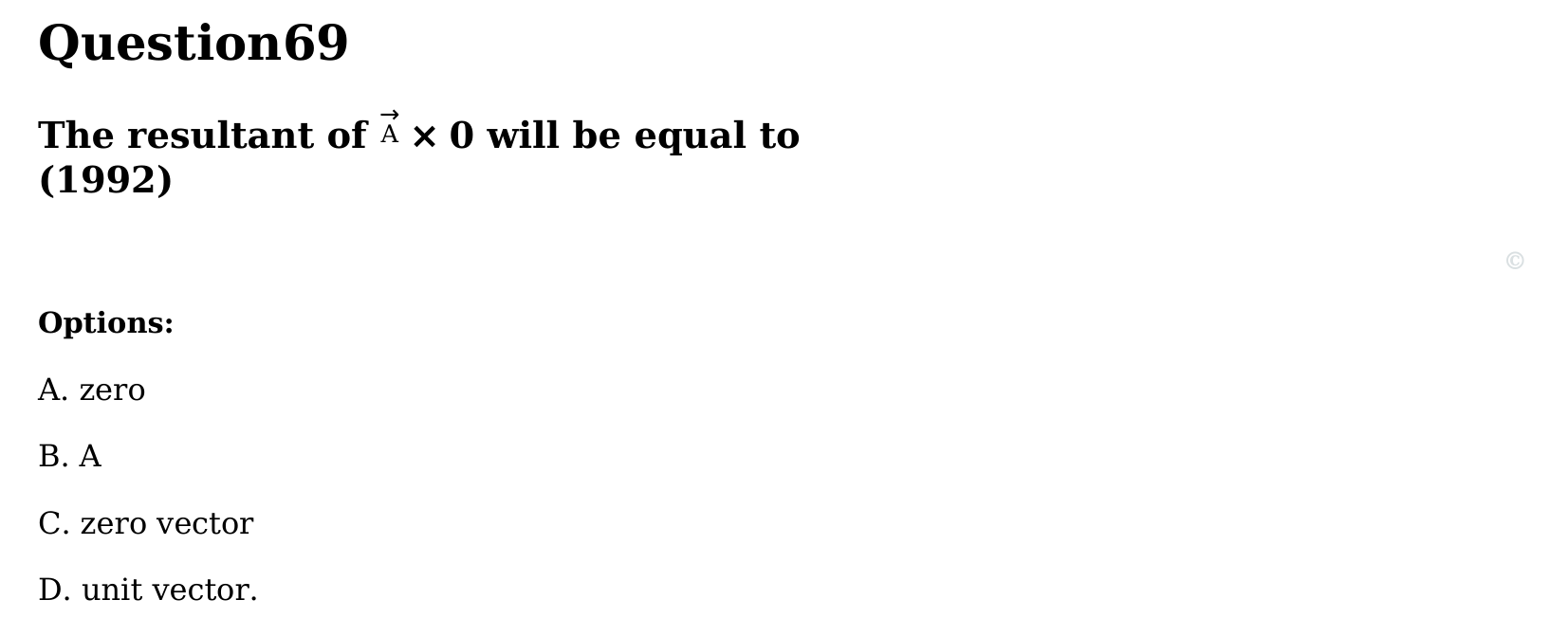 Motion in a Plane question 69