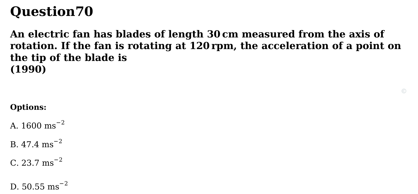 Motion in a Plane question 70