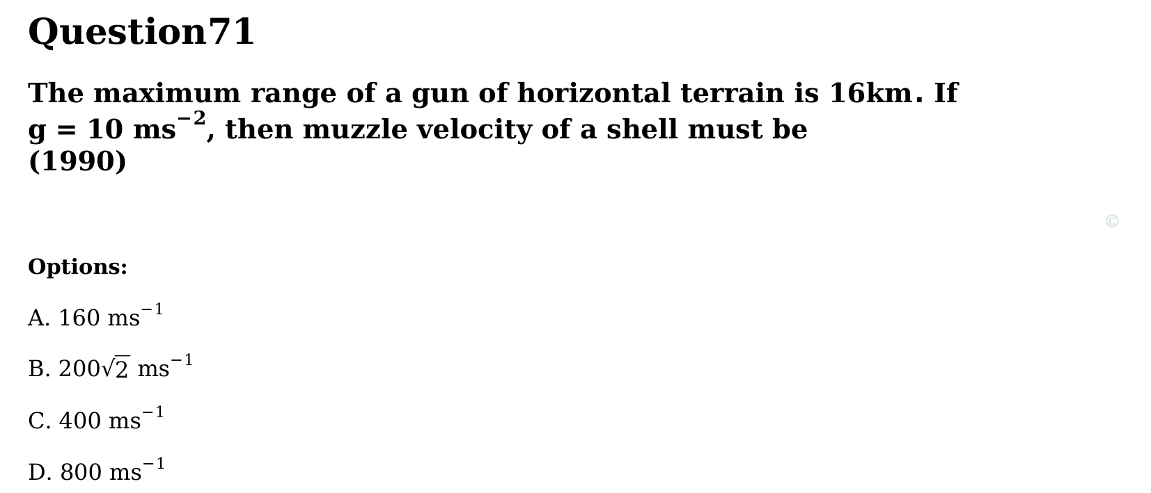 Motion in a Plane question 71