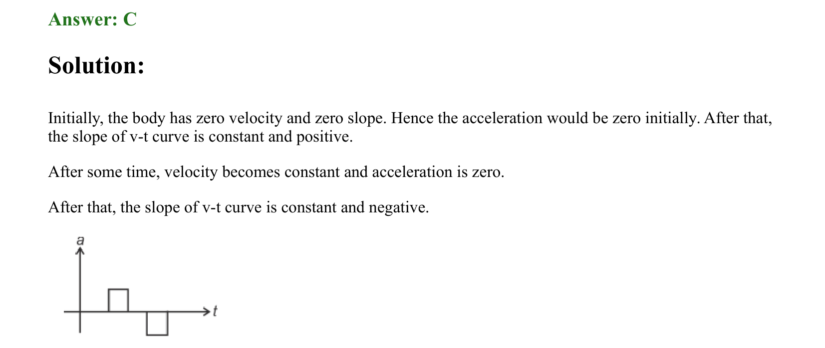 Motion in a Straight Line solution 7