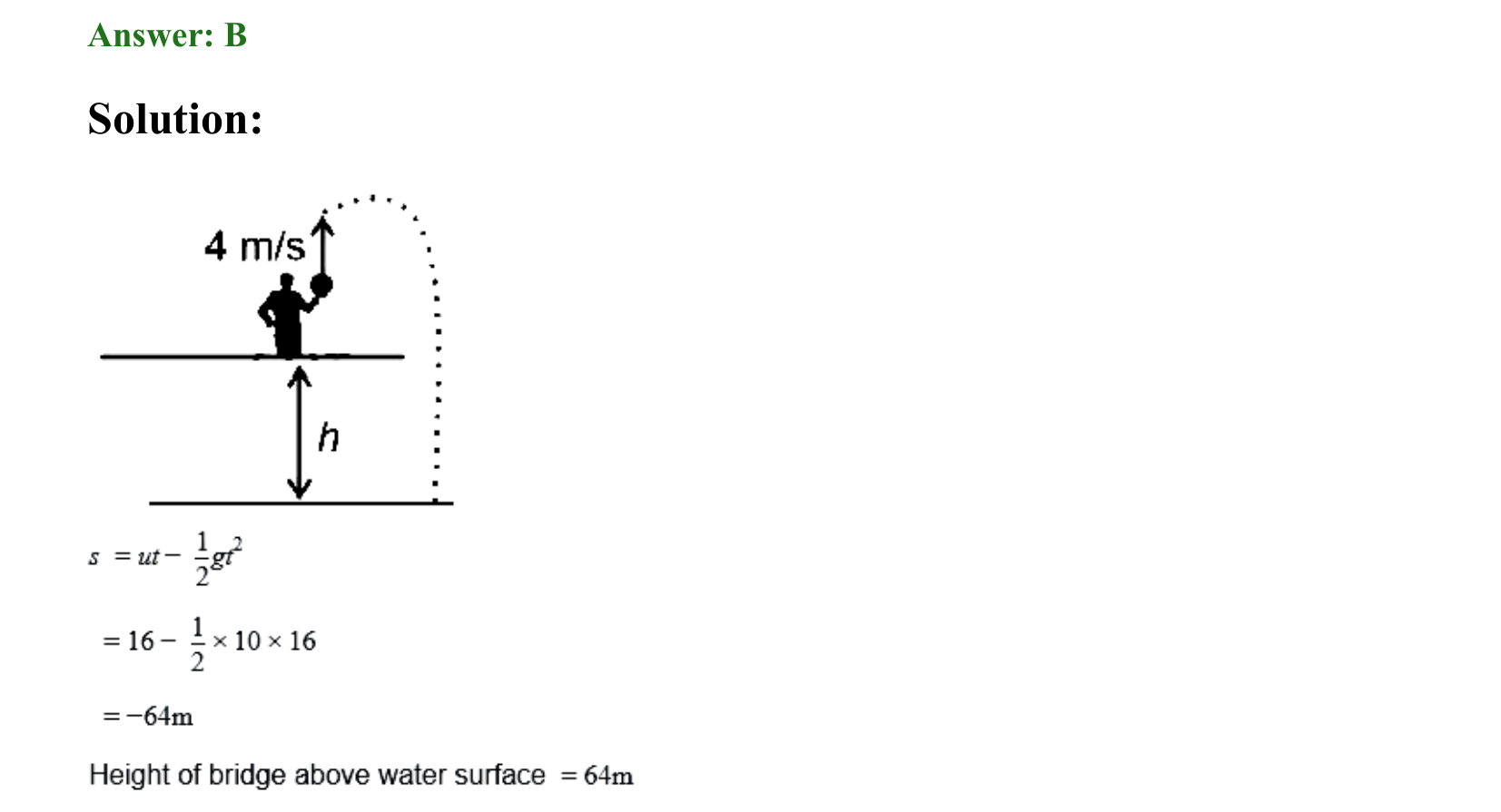 Motion in a Straight Line solution 11