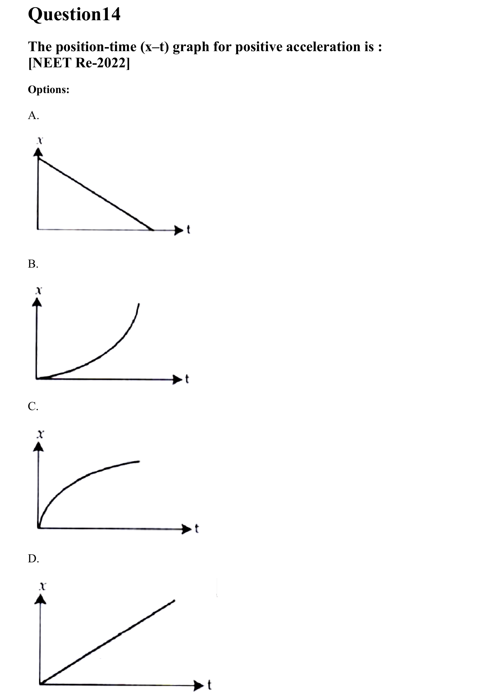Motion in a Straight Line question 14