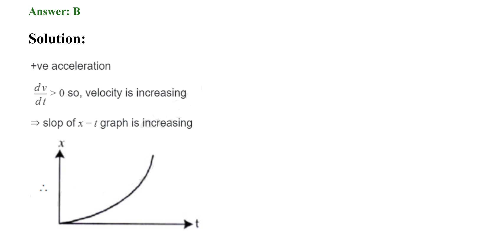 Motion in a Straight Line solution 14