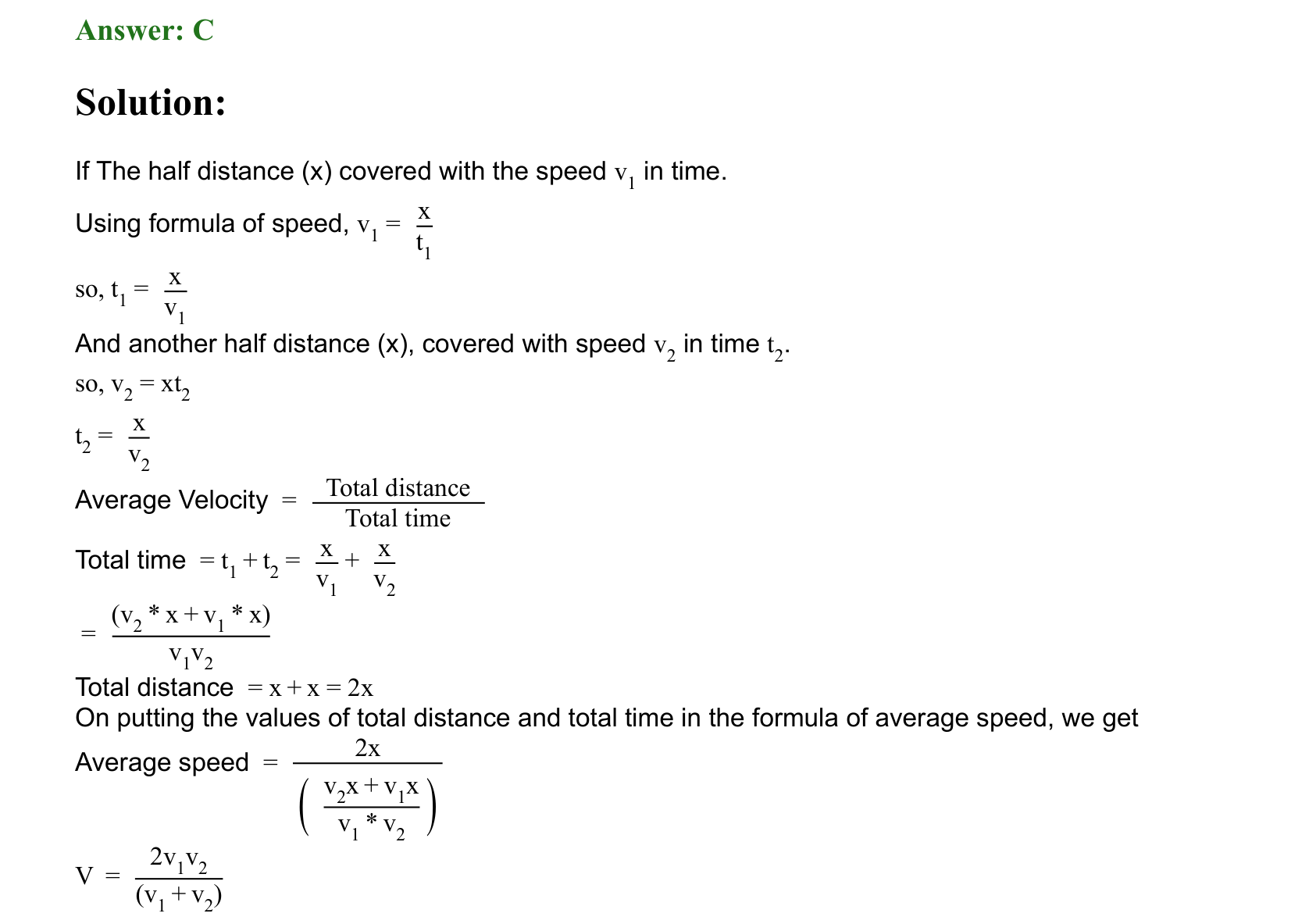 Motion in a Straight Line solution 26