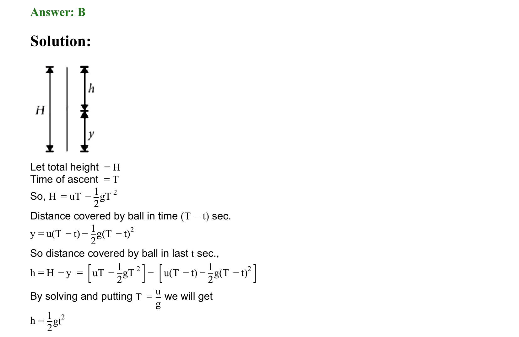 Motion in a Straight Line solution 42