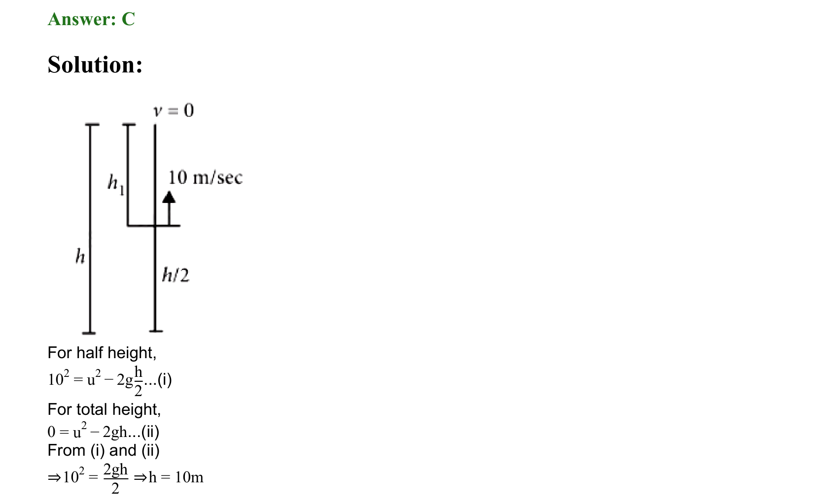 Motion in a Straight Line solution 43
