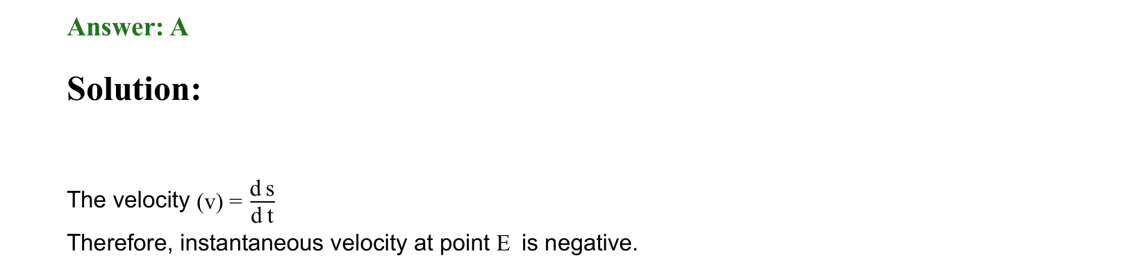Motion in a Straight Line solution 55