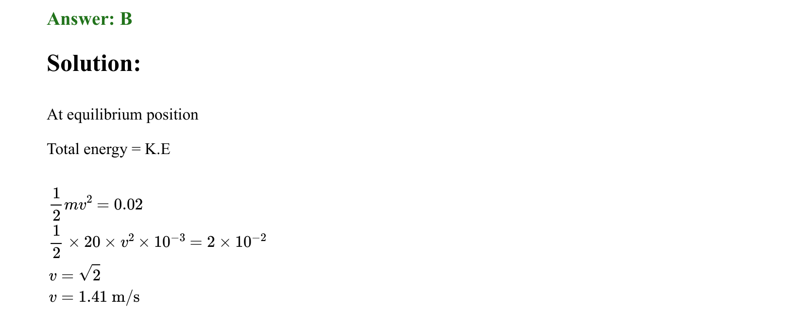 Oscillations solution 2