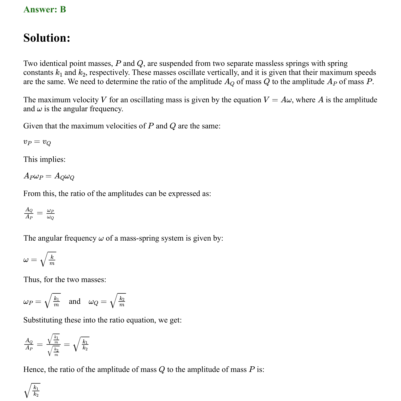 Oscillations solution 6