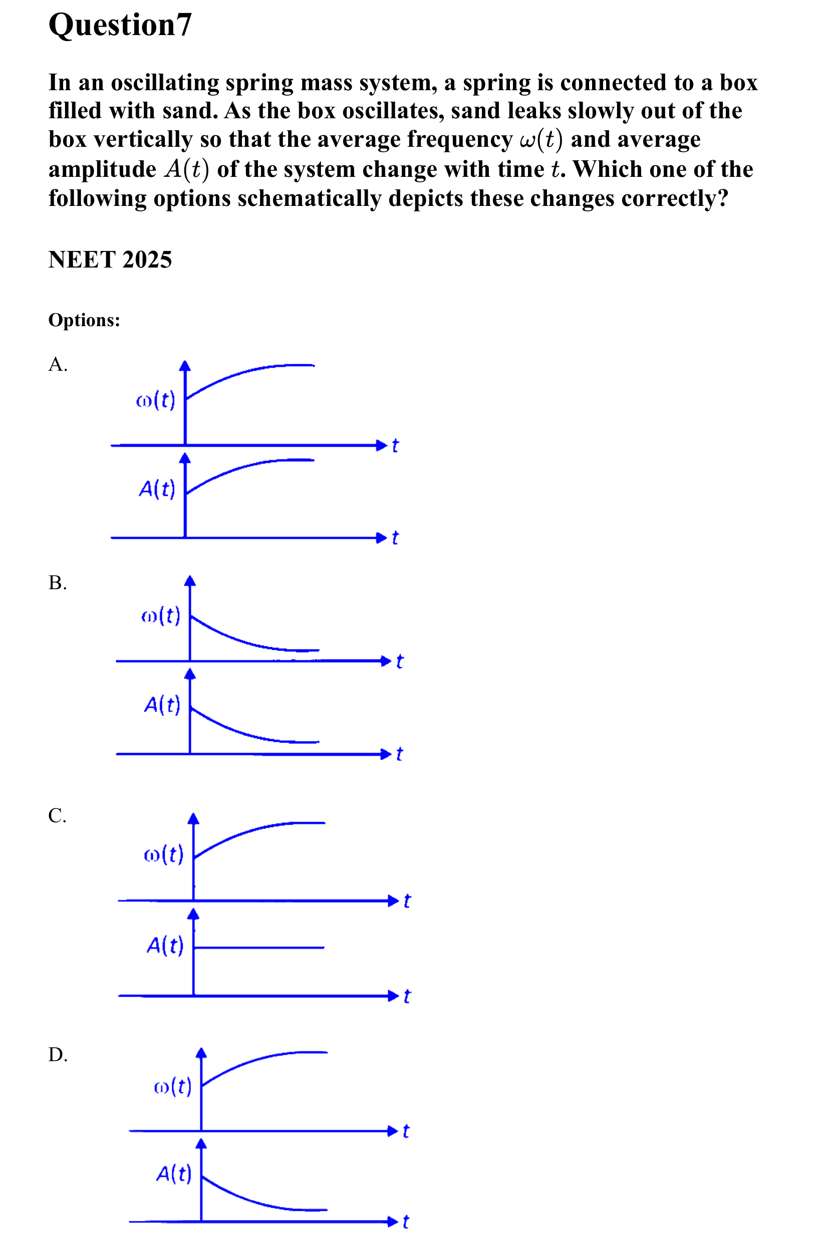 Oscillations question 7
