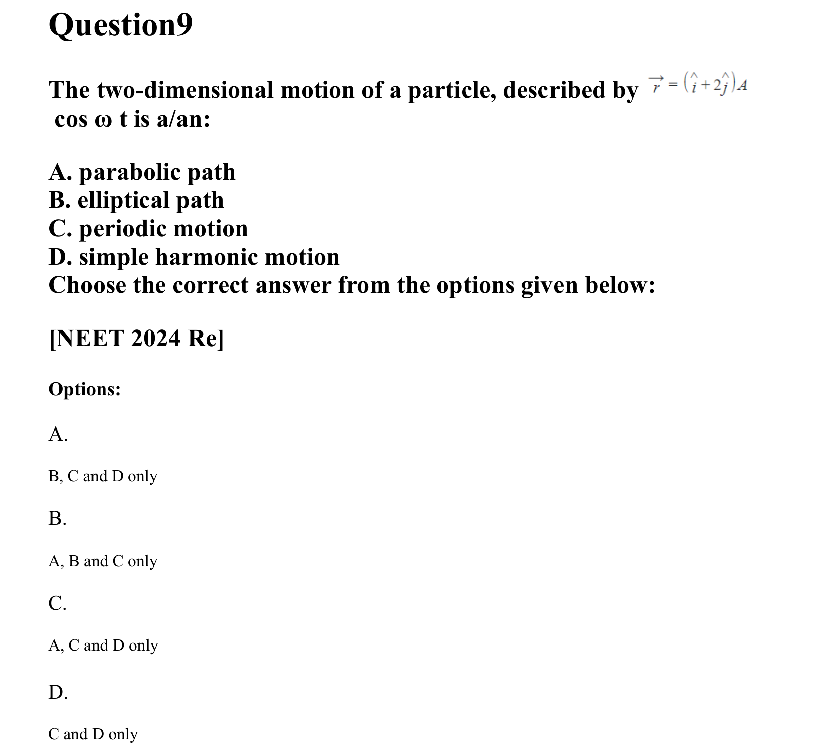Oscillations question 9