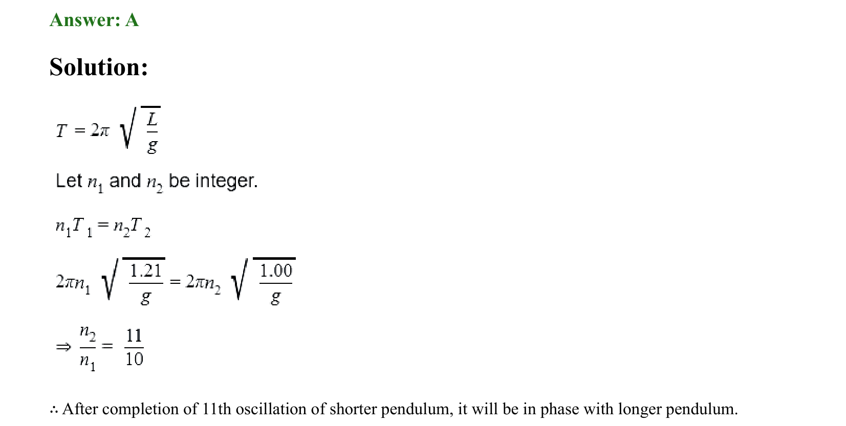 Oscillations solution 14