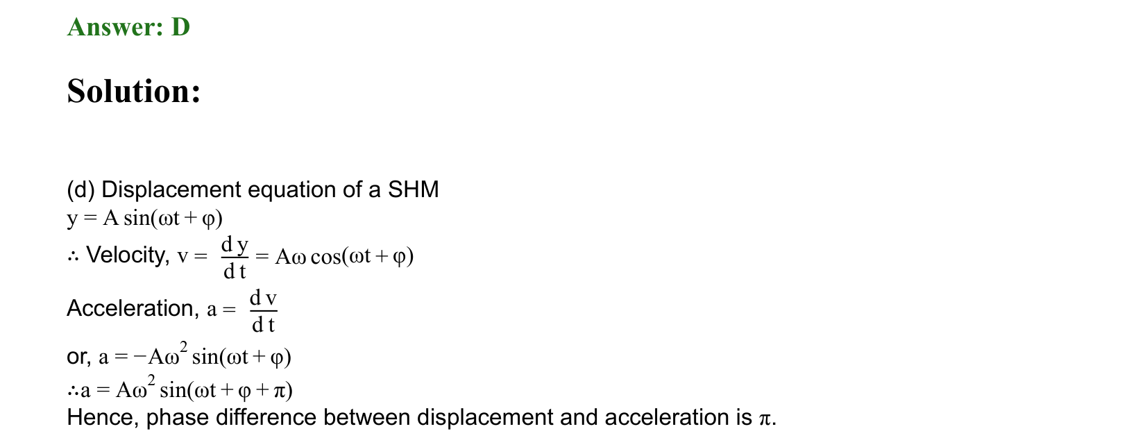 Oscillations solution 18