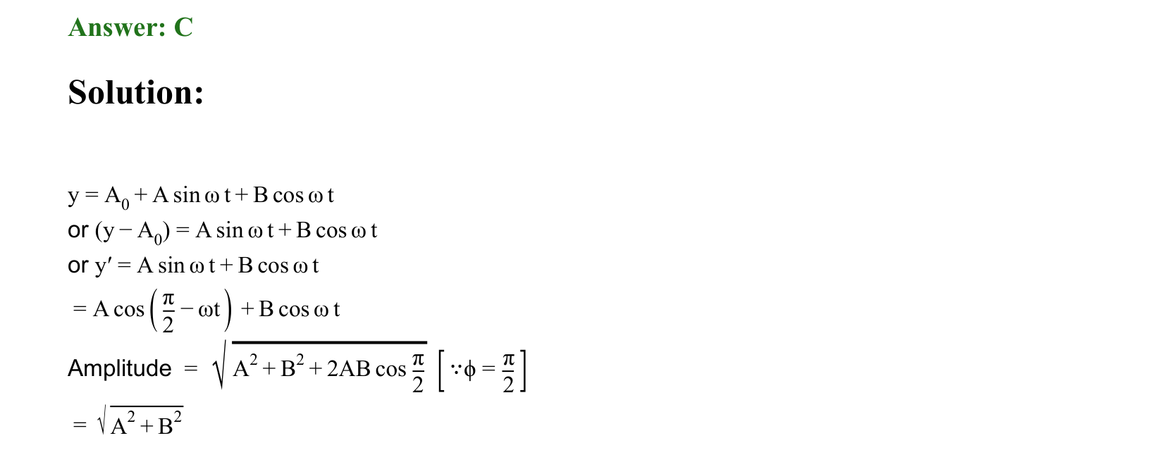 Oscillations solution 19
