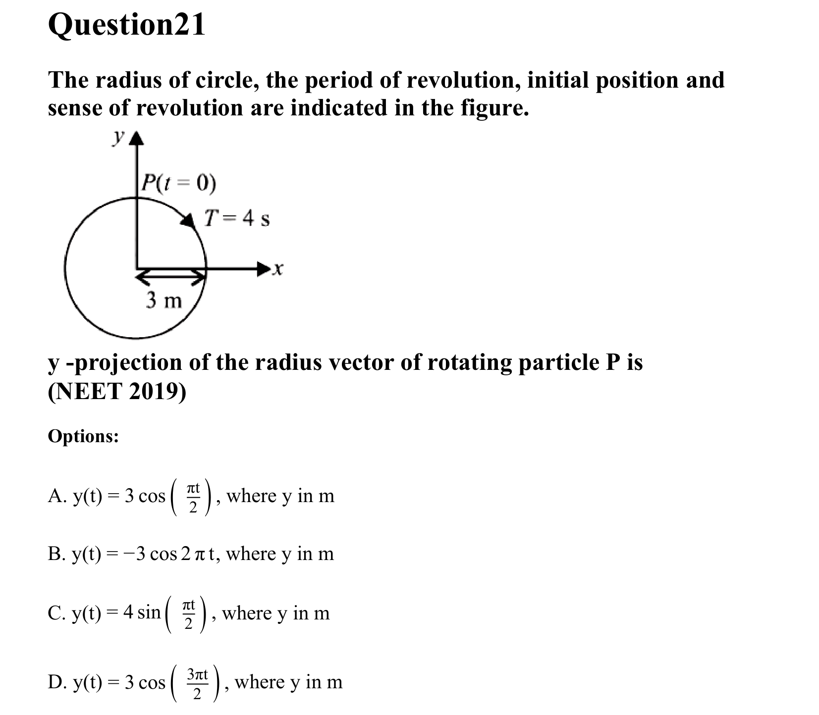 Oscillations question 21