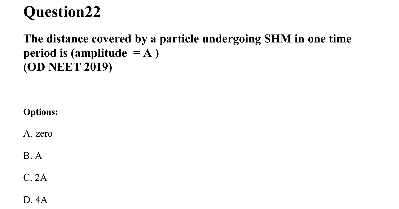 Oscillations question 22