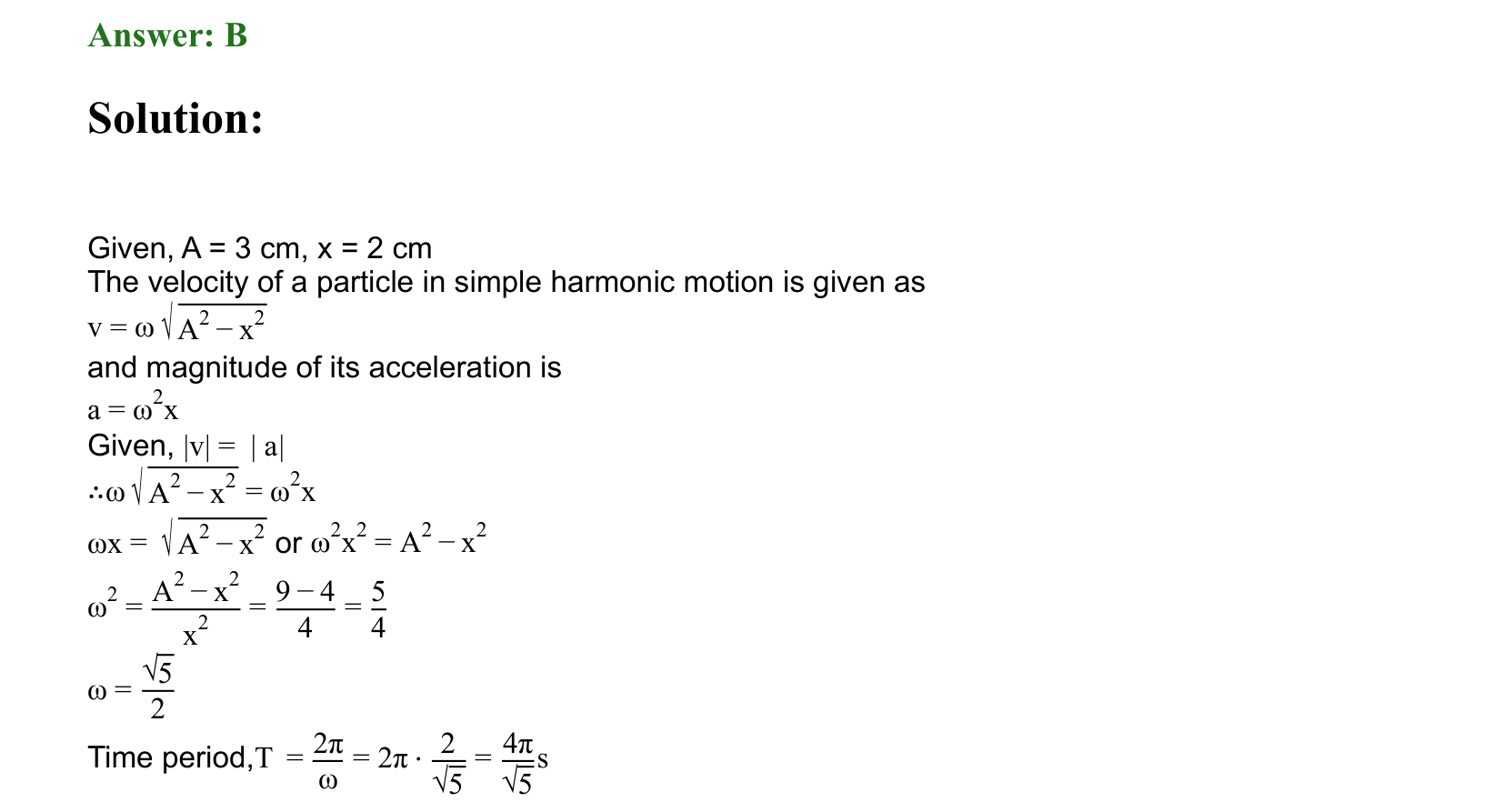 Oscillations solution 25