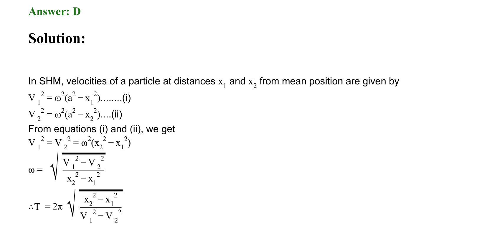 Oscillations solution 27