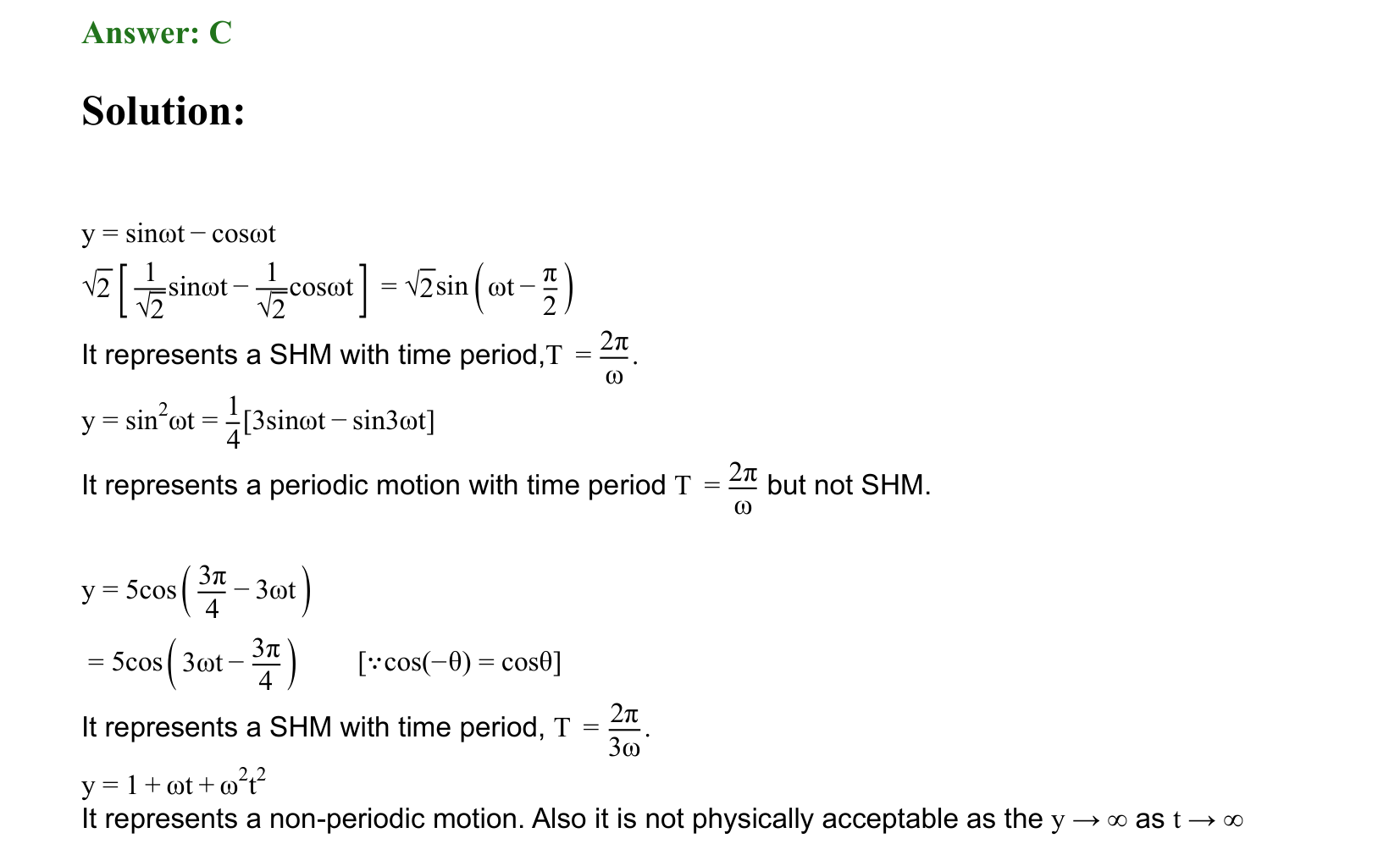 Oscillations solution 31