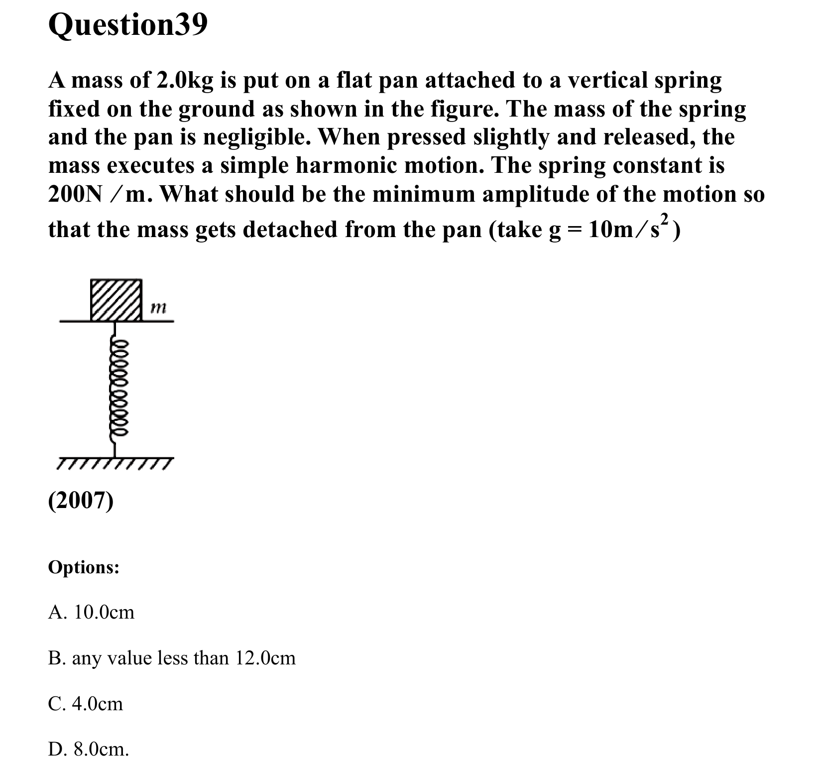 Oscillations question 39
