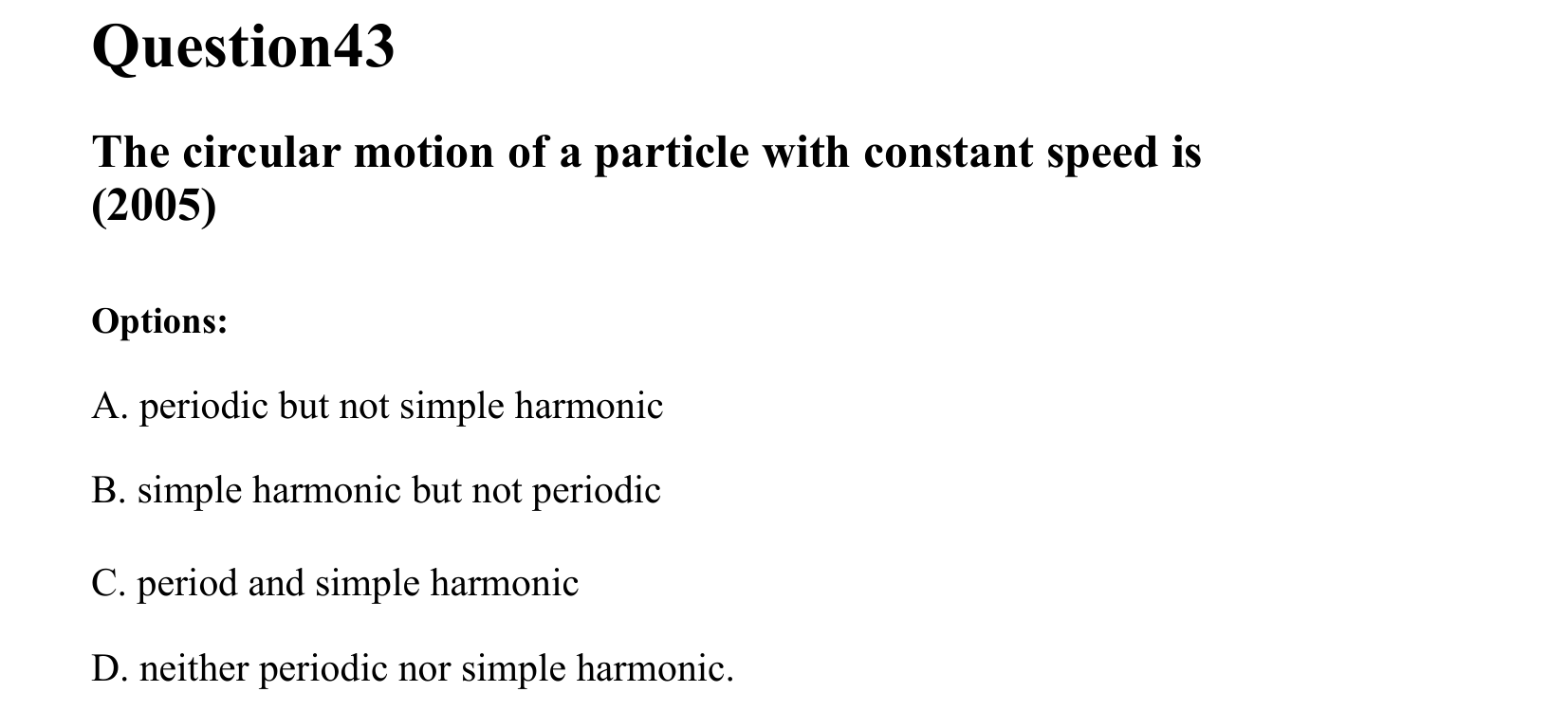 Oscillations question 43