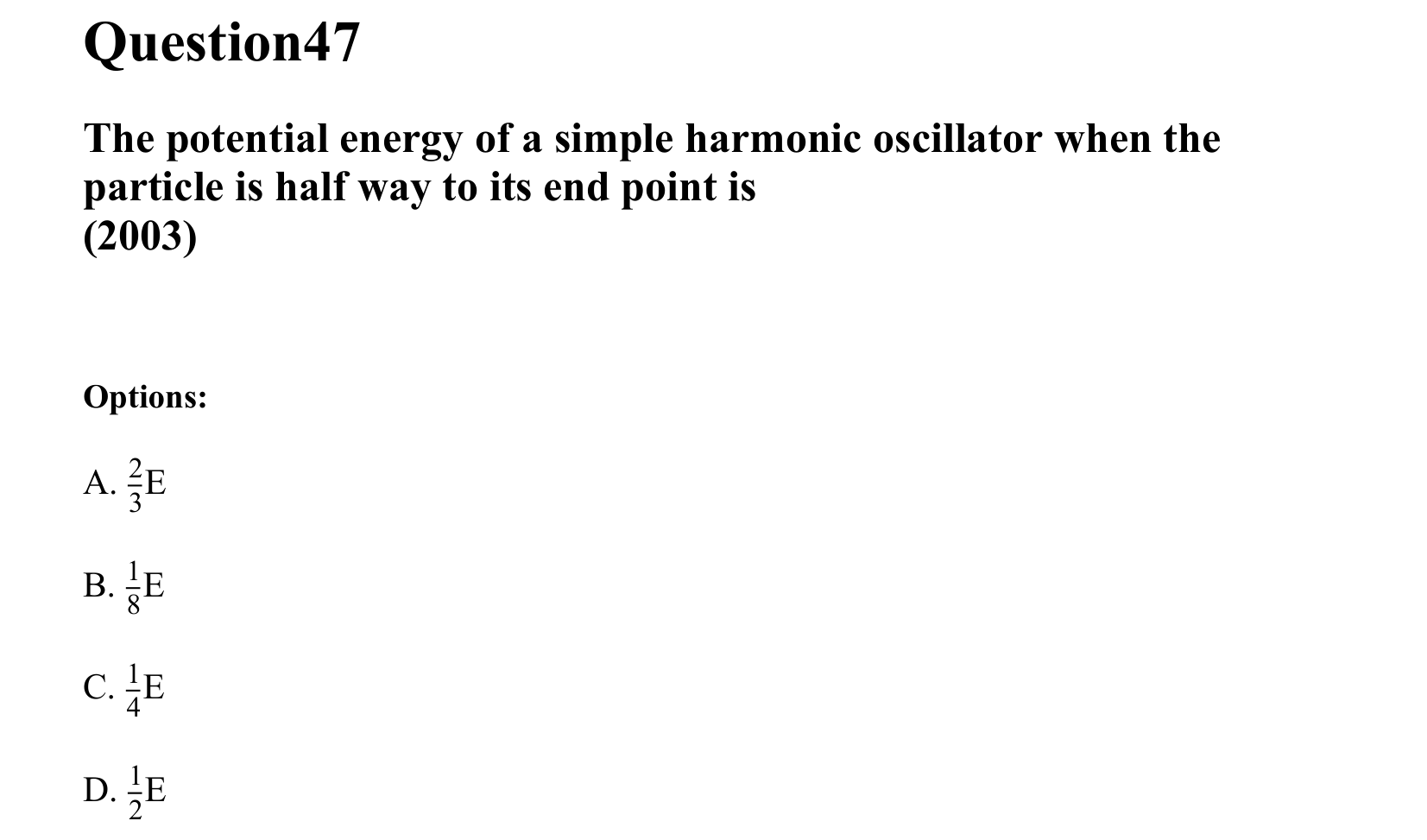 Oscillations question 47