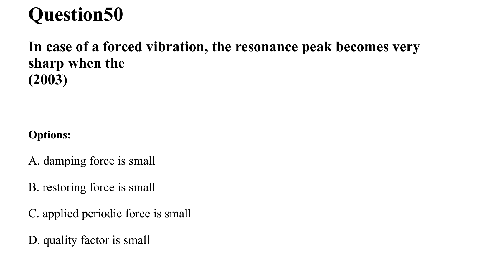Oscillations question 50