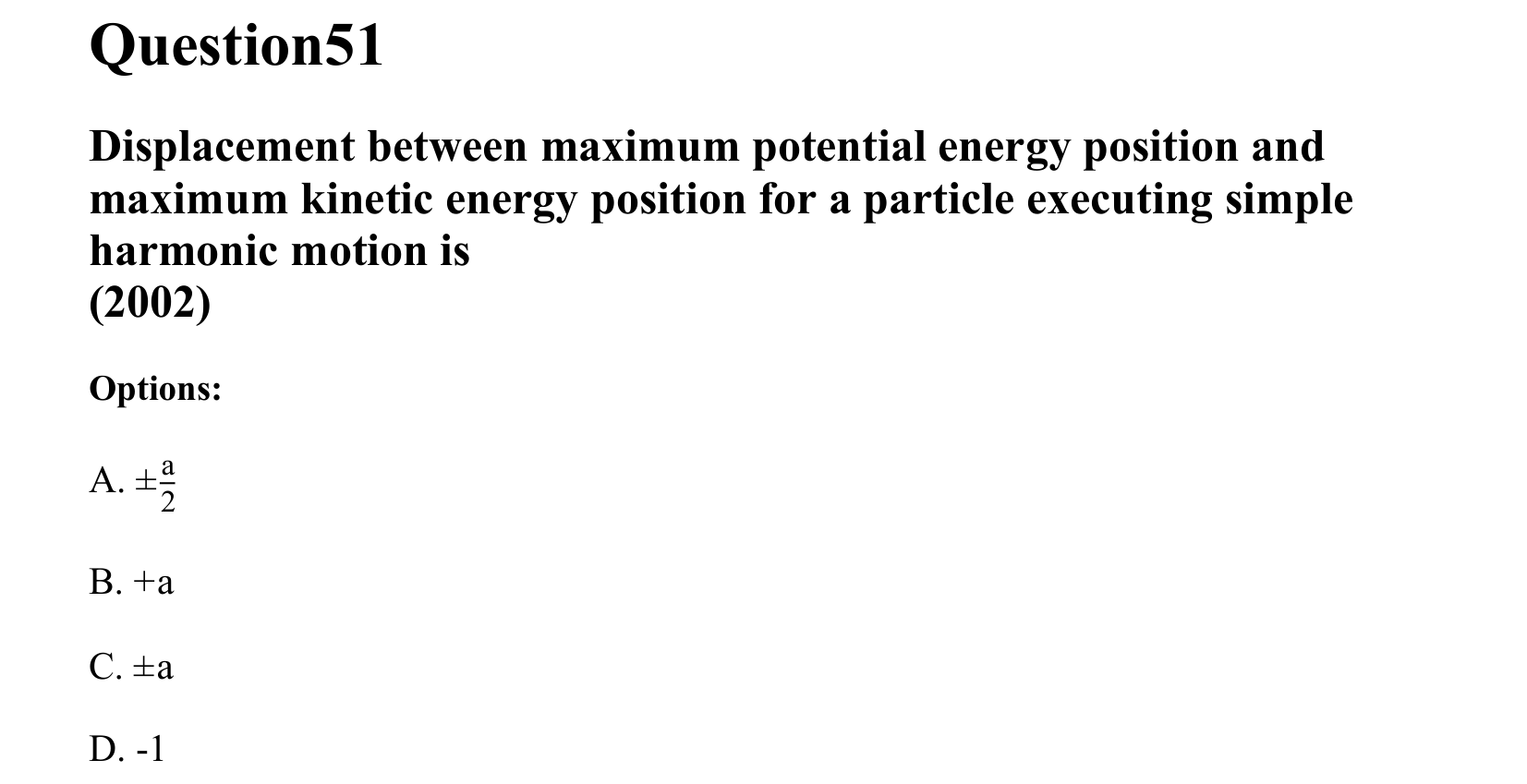 Oscillations question 51