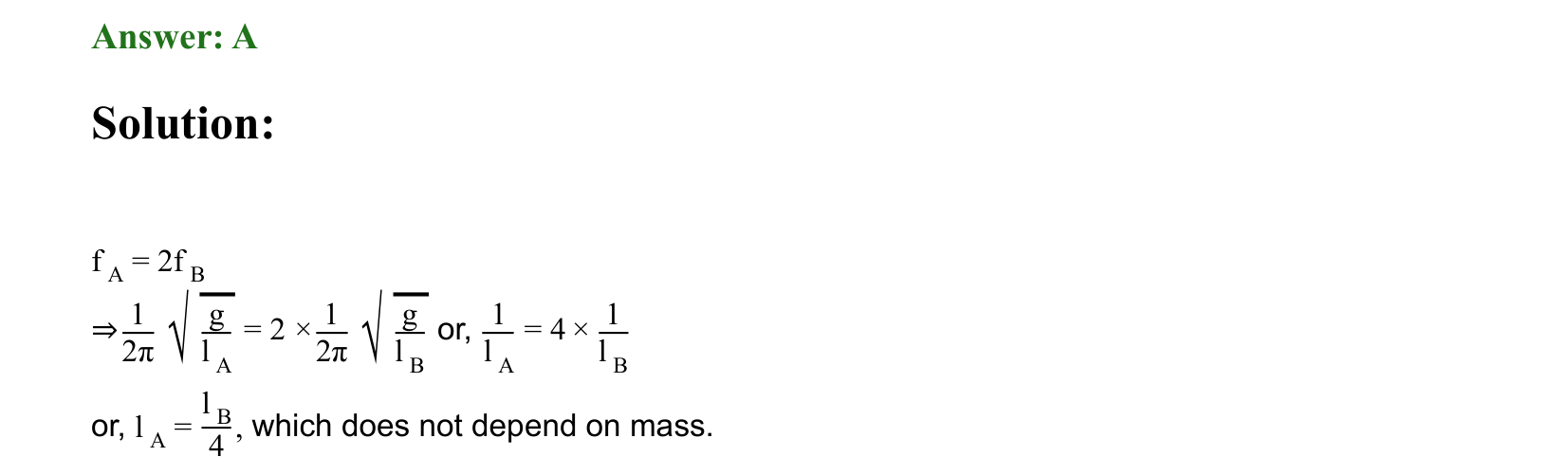 Oscillations solution 55