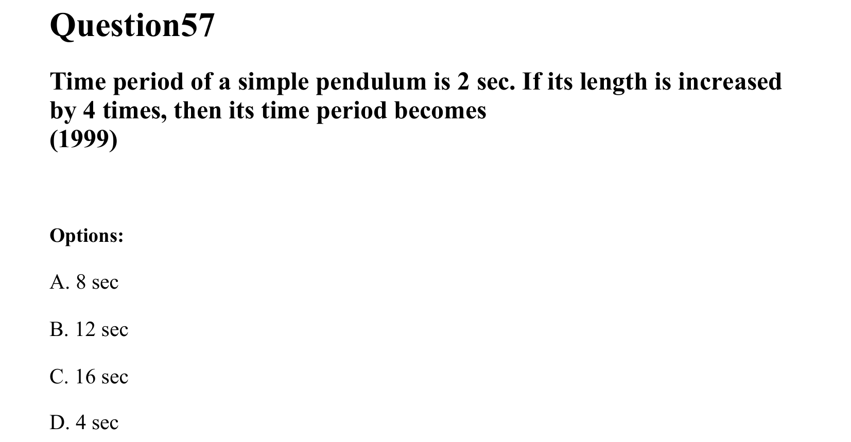 Oscillations question 57