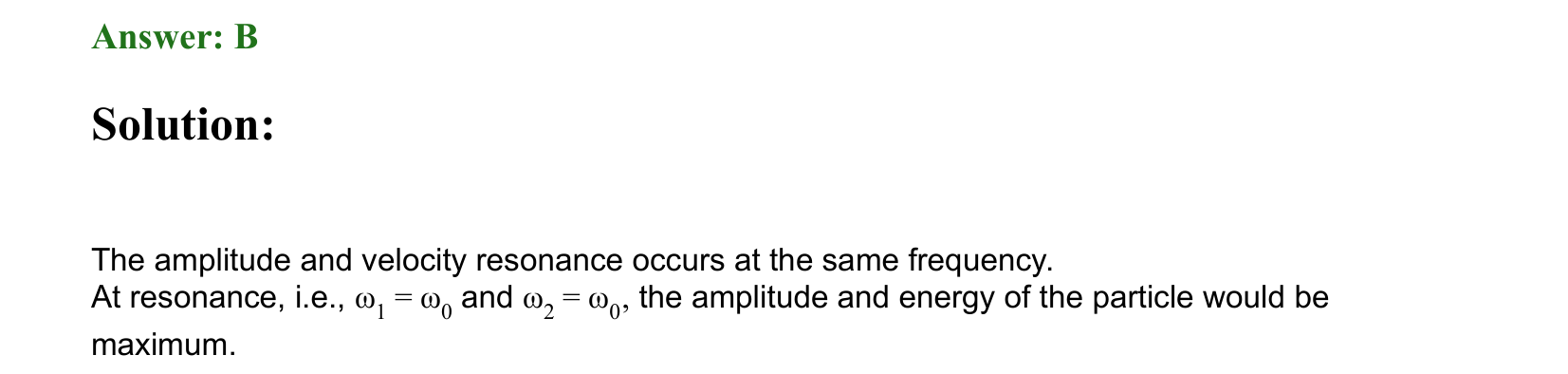 Oscillations solution 58