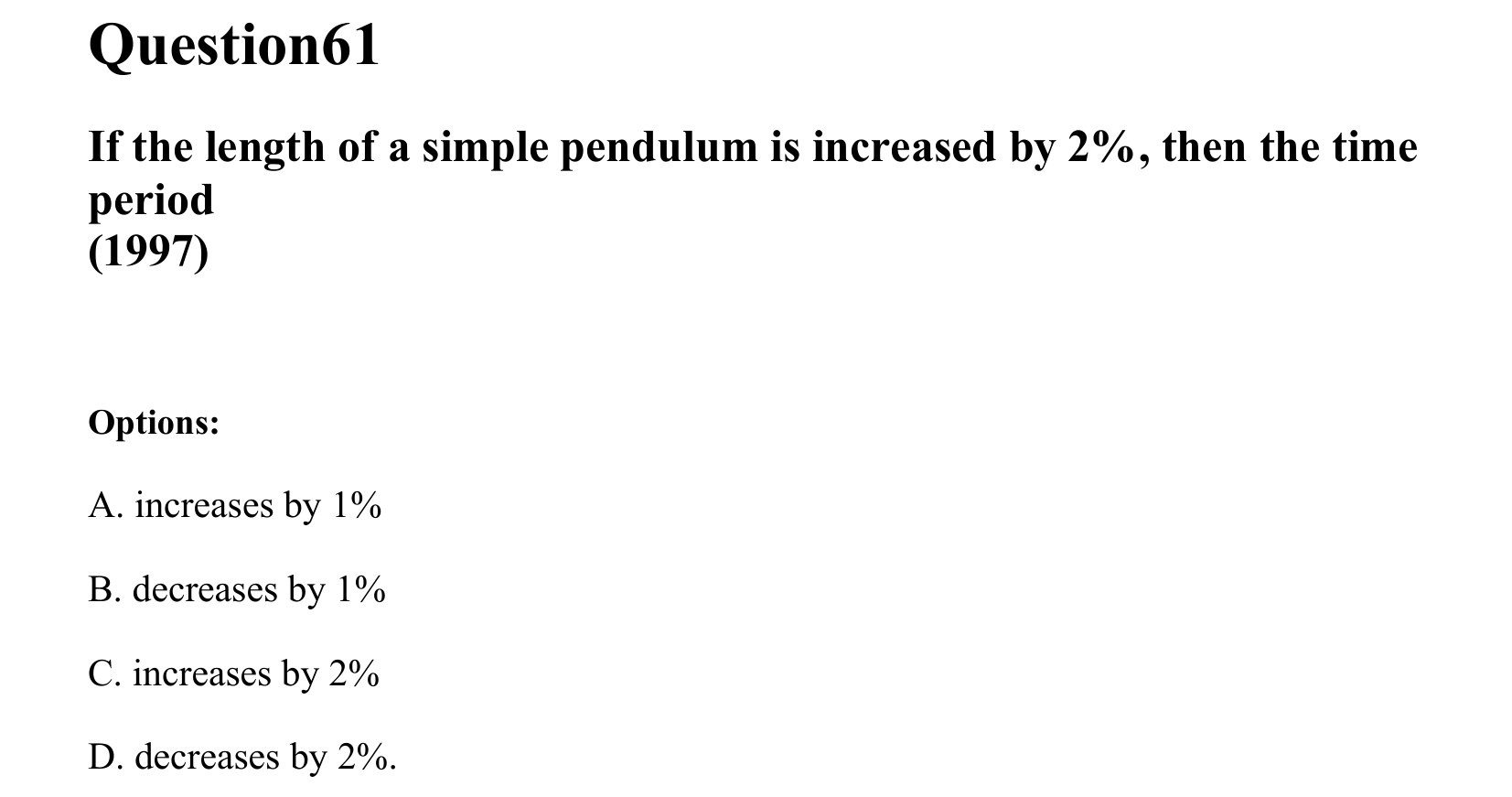 Oscillations question 61